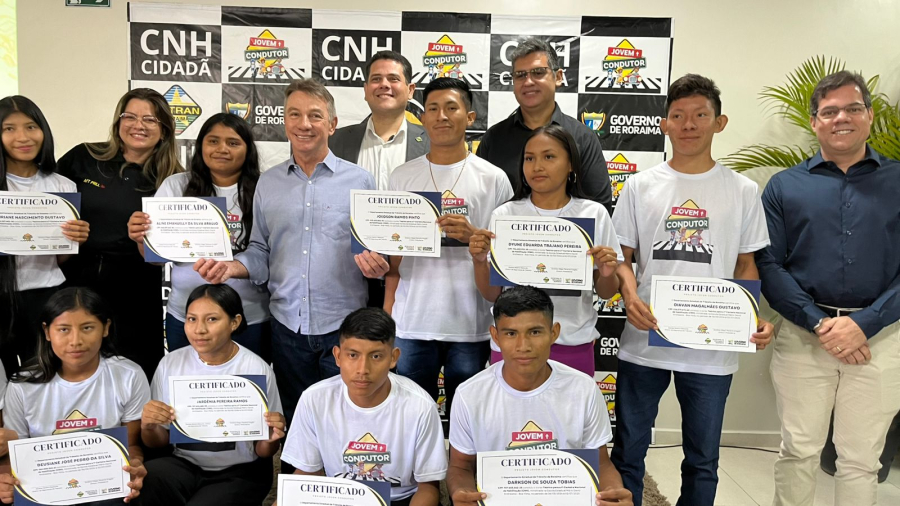 Detran-RR lança plataforma CNH Web e certifica jovens condutores