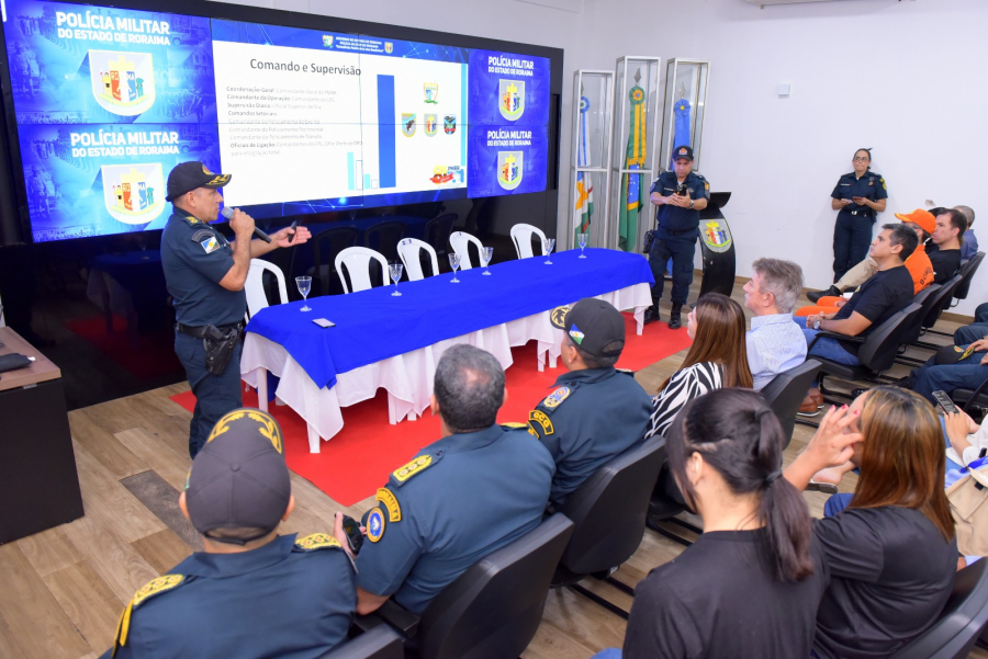 Mais de 500 agentes atuarão na segurança do público da Expoferr Show 2025     O Governo de Roraima apresentou, durante coletiva de imprensa nesta sexta-feira (31), o Plano Integrado de Segurança Pública da Expoferr Show 2025.