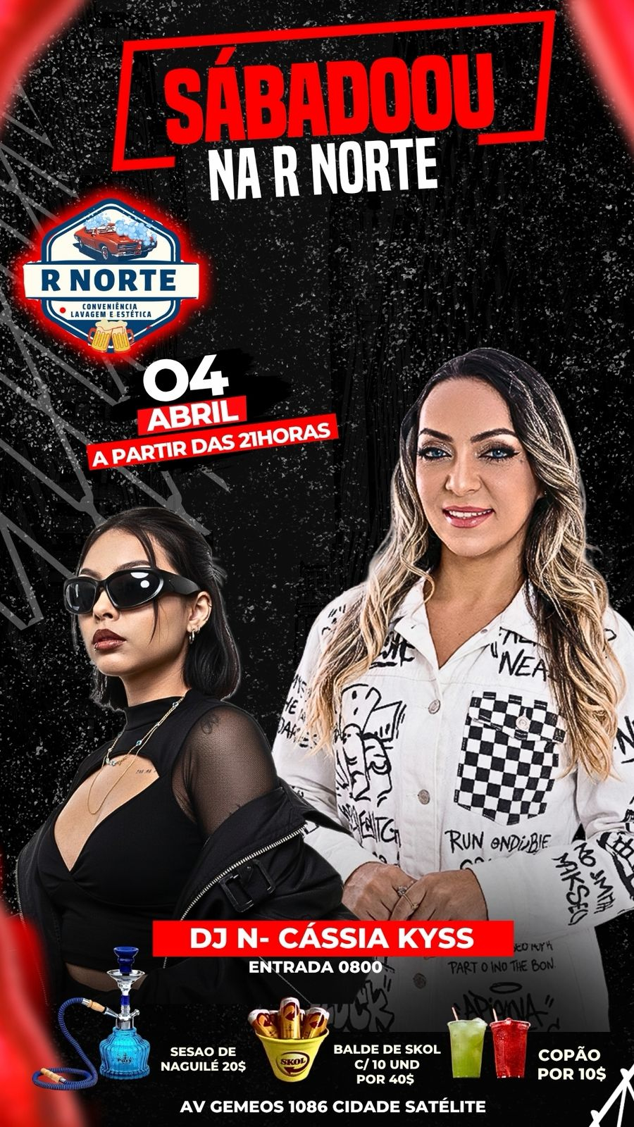 Sábado tem noite de muito forró e música eletrônica, Cássia Kyss e DJ N vão comandar a festa no R Norte