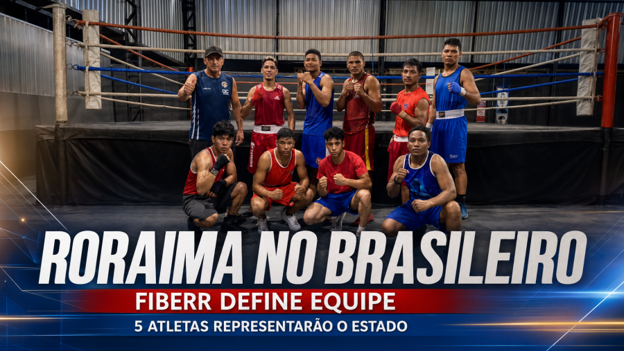 FIBERR define equipe de Roraima para Brasileiro de Boxe em Suzano