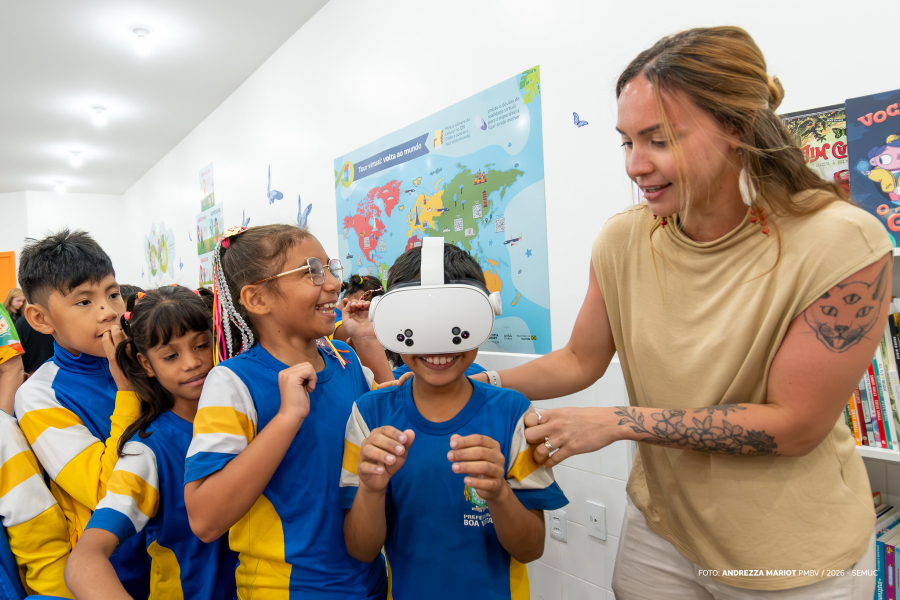 SALA CIRCULAR LEVA LEITURA E TECNOLOGIA A ESCOLA DA ZONA RURAL DE BOA VISTA