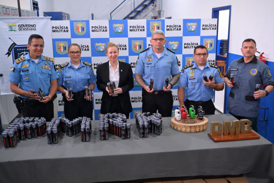 Roraima entrega 1.129 sprays de pimenta à Polícia Militar